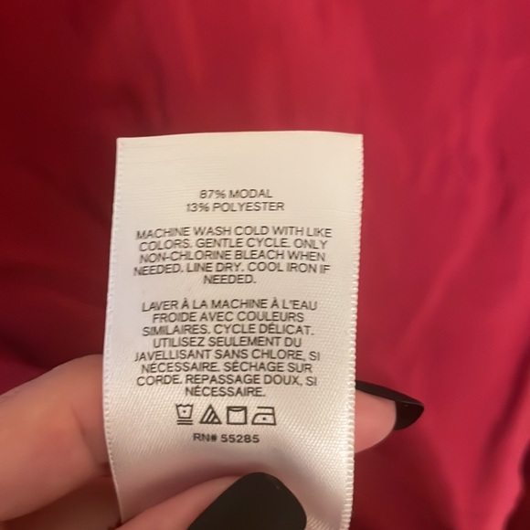 Rich Red Express Puff Sleeve Blouse - Picture 4 of 4